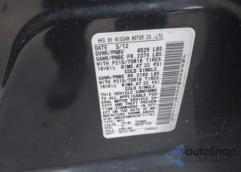 2012 Nissan Rogue S from USA, damaged, VIN JN8AS5MV6CW711743